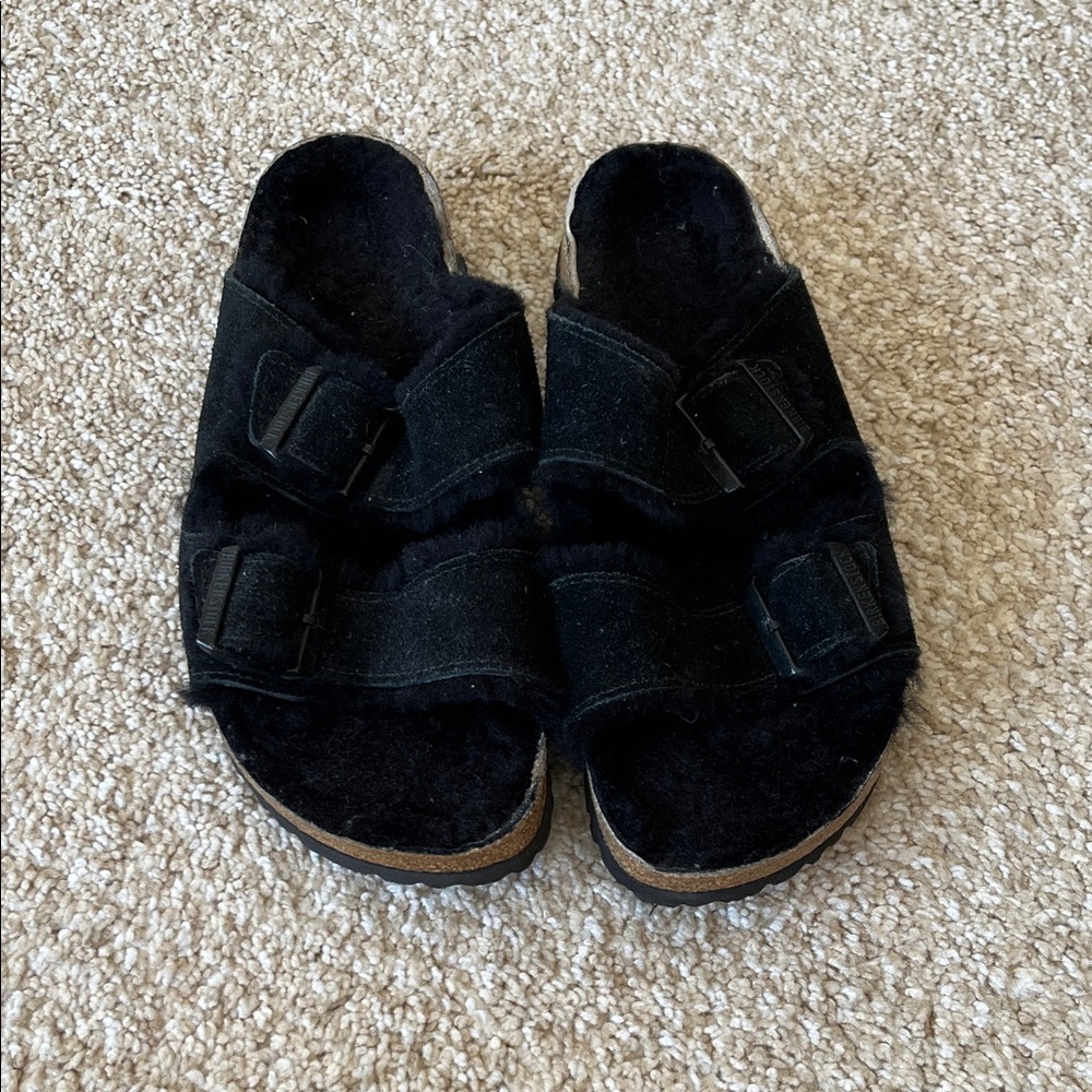 Birkenstock Black Suede Sandals - Picture 3 of 4